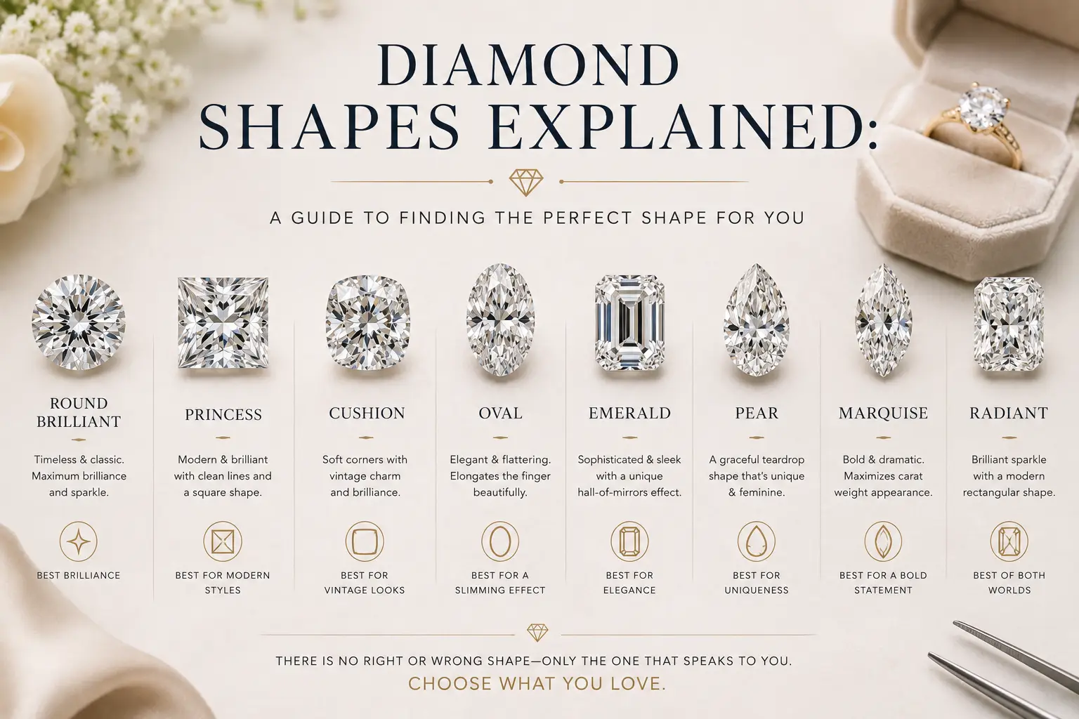 Diamond Shapes Explained: Which Cut Is Right for Your Engagement Ring?