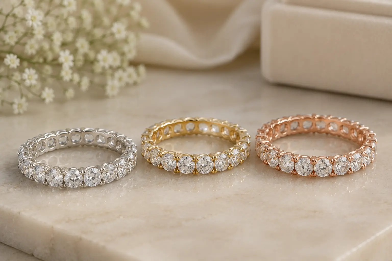 Anniversary Rings and Eternity Bands: A Guide to Celebrating Milestones with Diamonds
