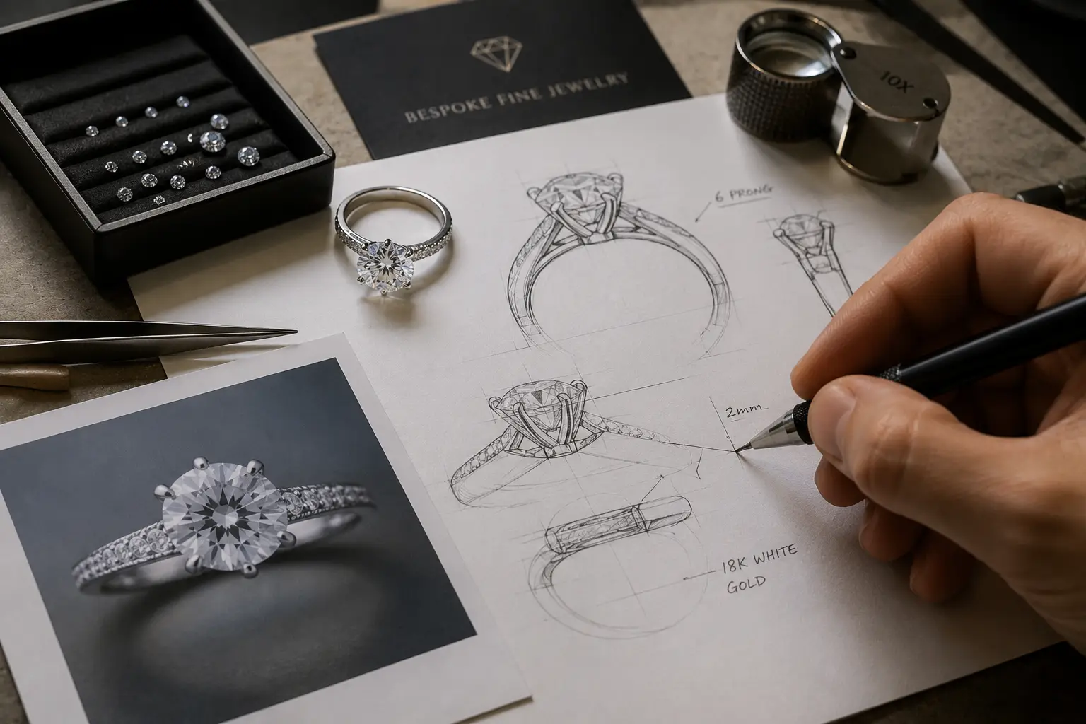 Designing a Custom Engagement Ring: The Step-by-Step Process Explained