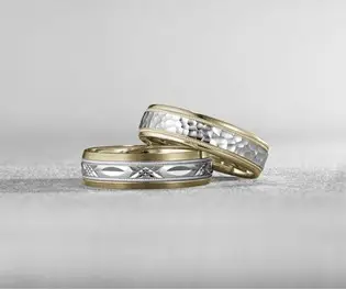 Wedding bands CARVED category