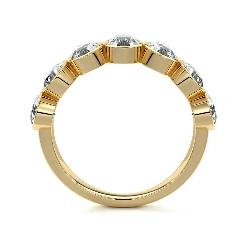 Half Bezel Eternity Band