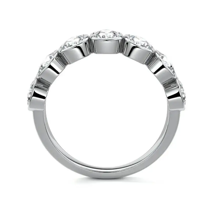 Half Bezel Eternity Band