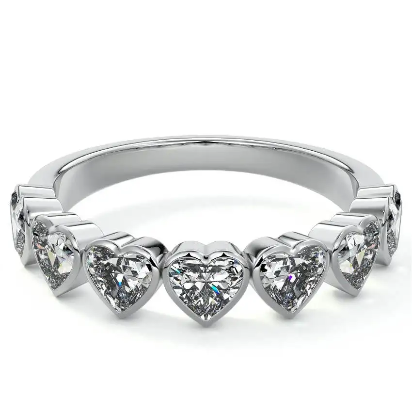 Half Bezel Eternity Band