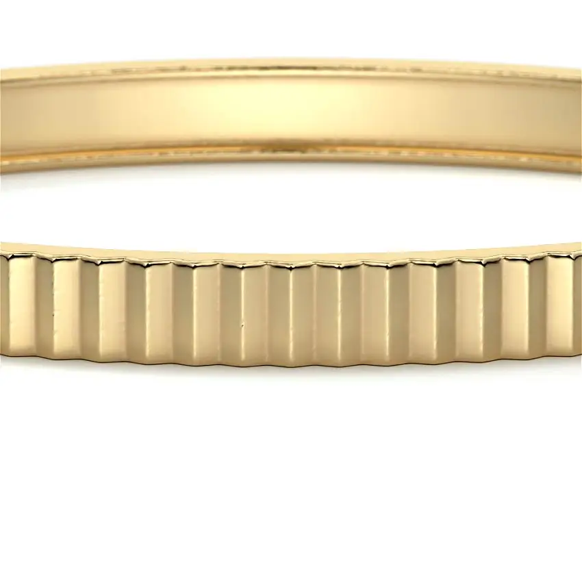 Ridged Gold Bracelet