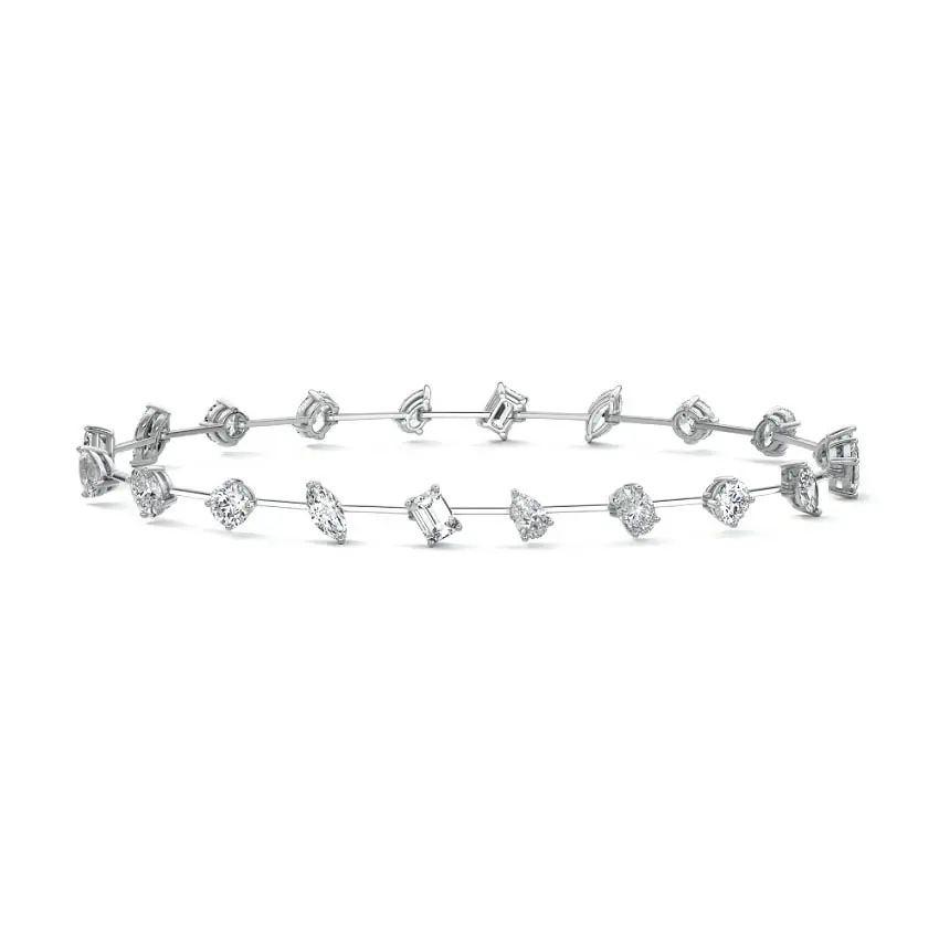 Multi Shape Diamond Bracelet