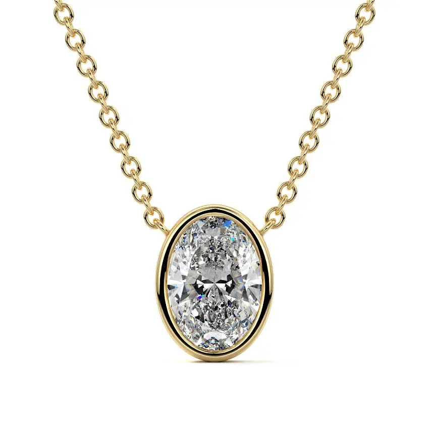 Bezel Diamond Pendant
