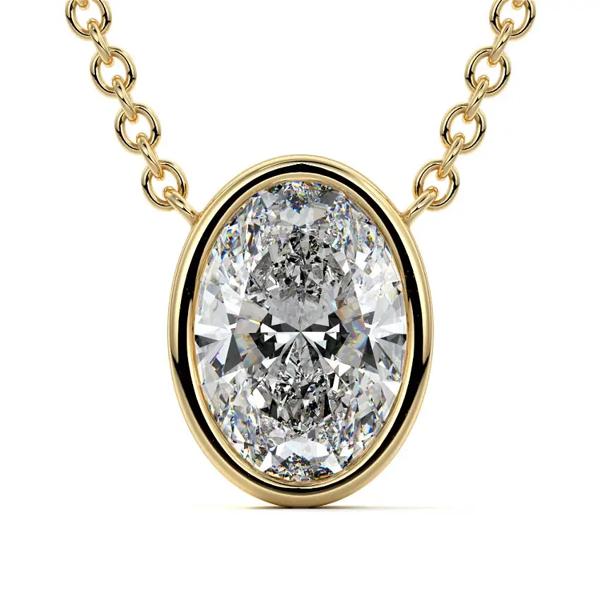 Bezel Diamond Pendant