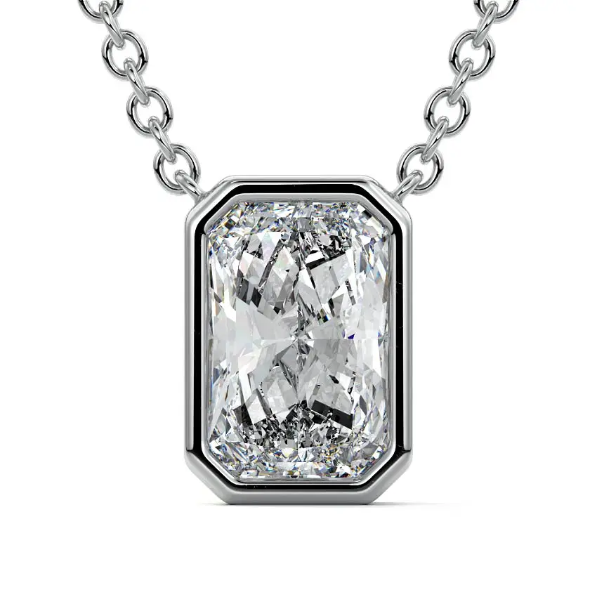 Bezel Diamond Pendant