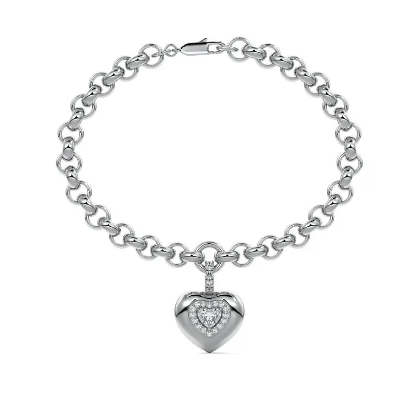 Diamond Heart Bracelet