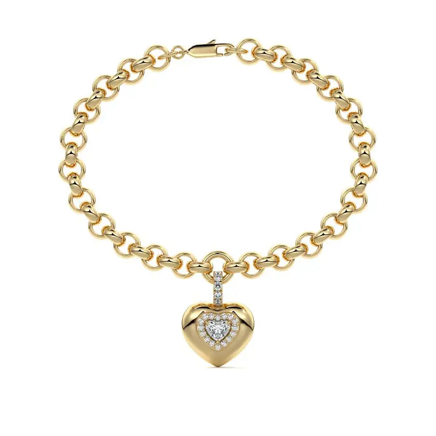 Diamond Heart Bracelet