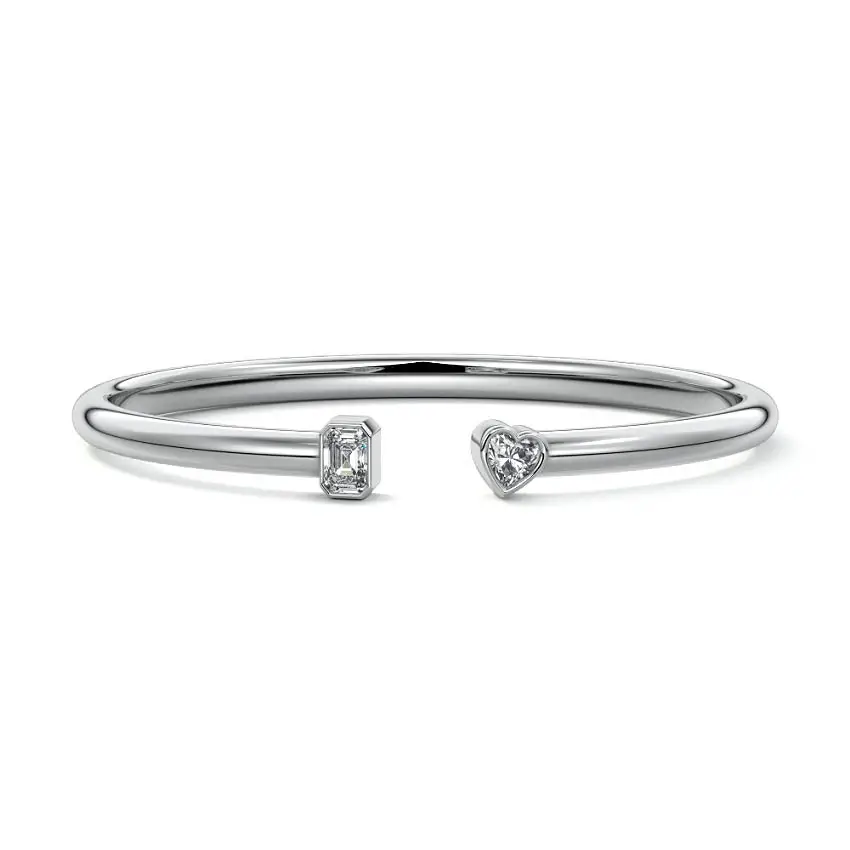 Two Stone Diamond Bangle