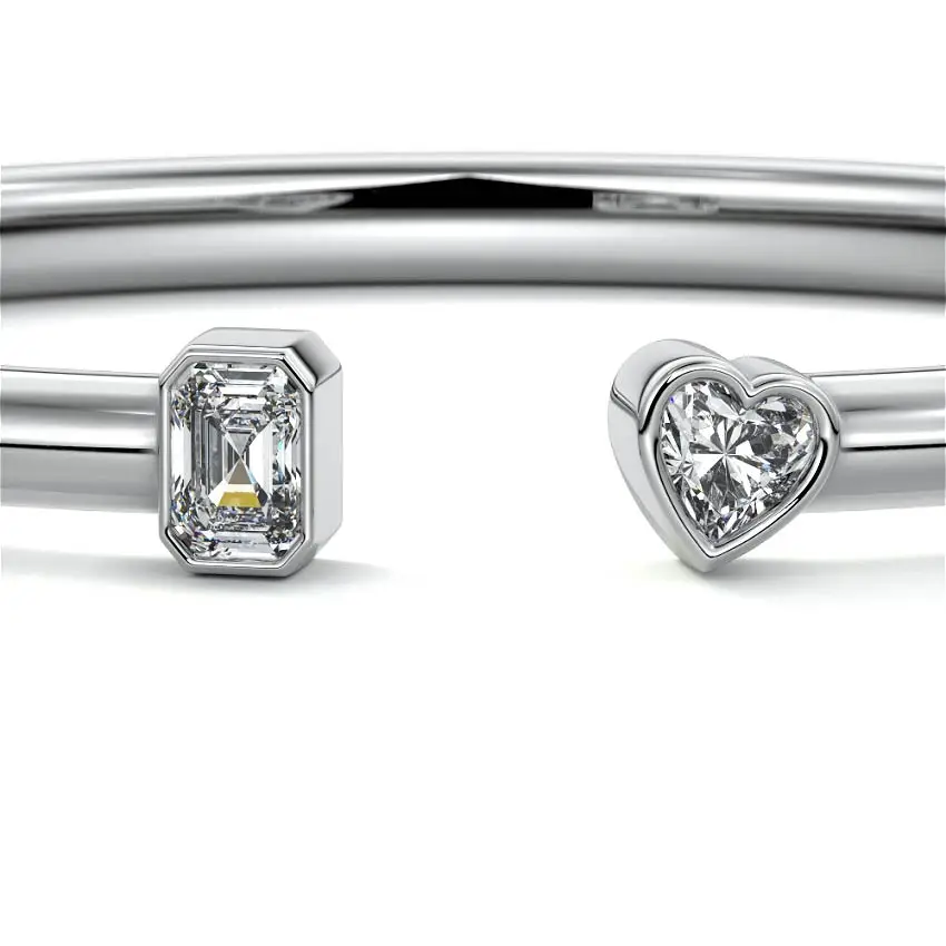Two Stone Diamond Bangle