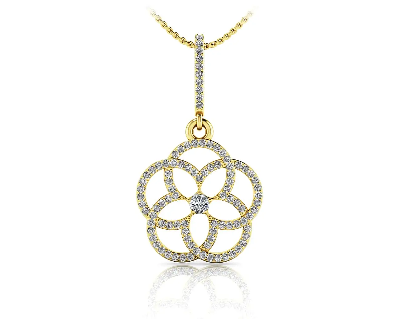 Love Blossom Diamond Pendant