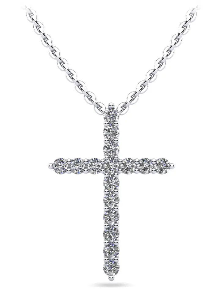 Timeless Cross Diamond Necklace