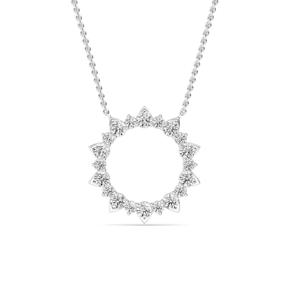 Circle Pendant 1 ctw