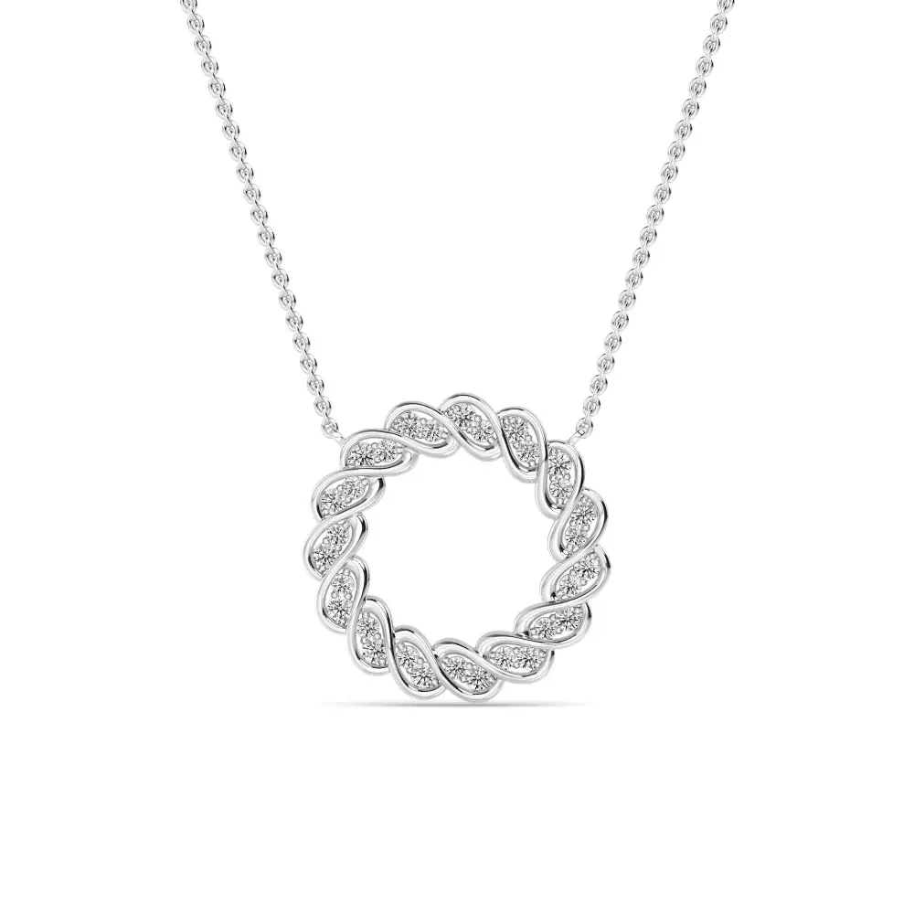 Circle Pendant 0.25 ctw