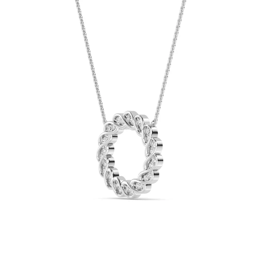 Circle Pendant 0.25 ctw