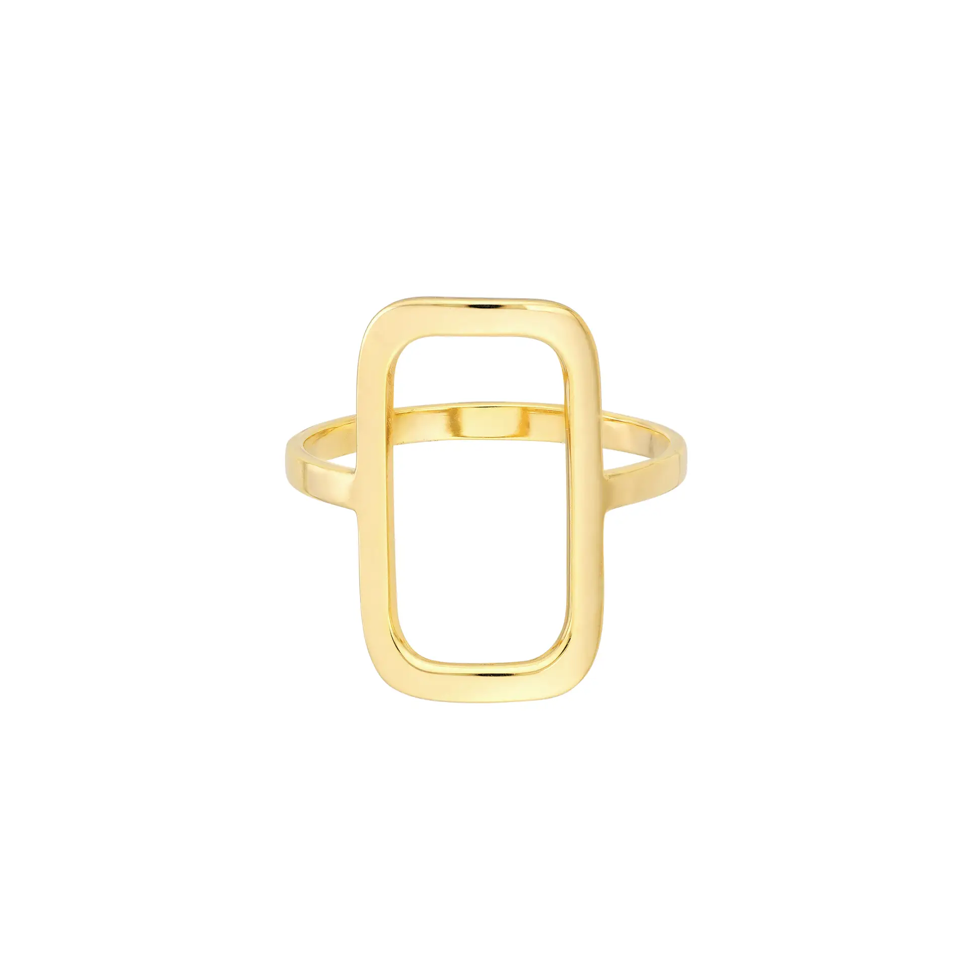 Open Paper Clip Link Ring