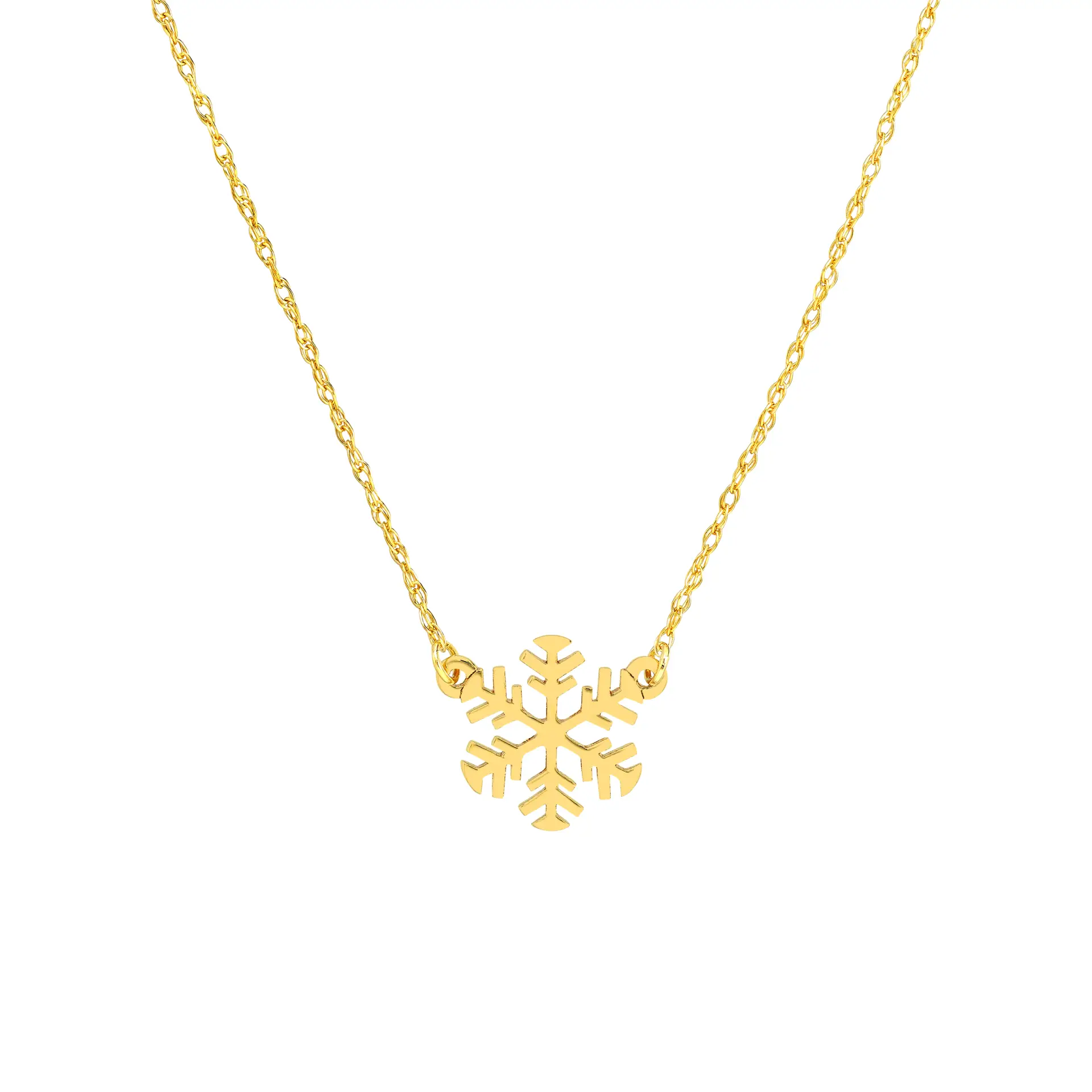 Mini Snowflake Adjustable Necklace