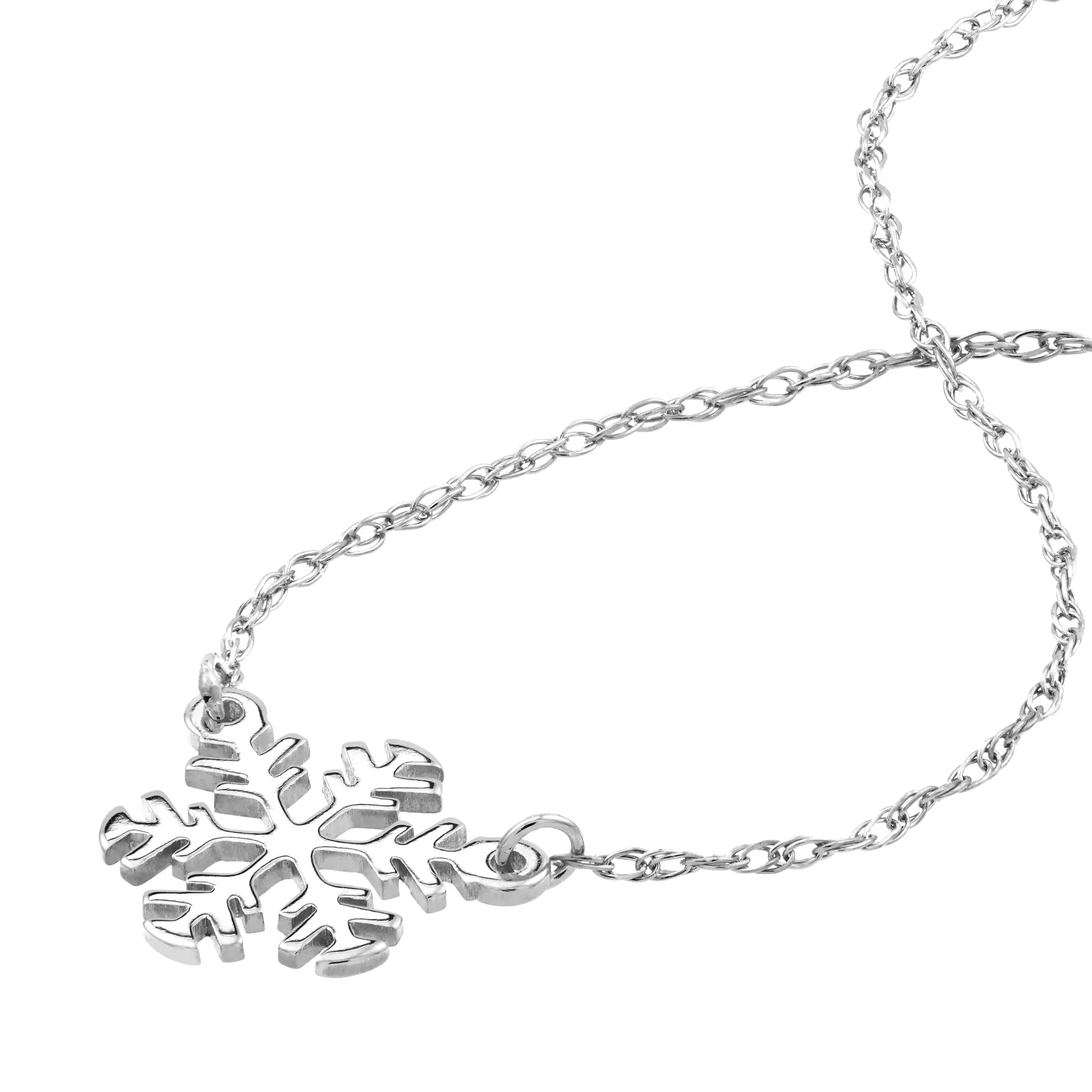 Mini Snowflake Adjustable Necklace
